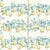 Sanderson Perry Pears Fabric in Gold/Aqua - a Sample For Sale