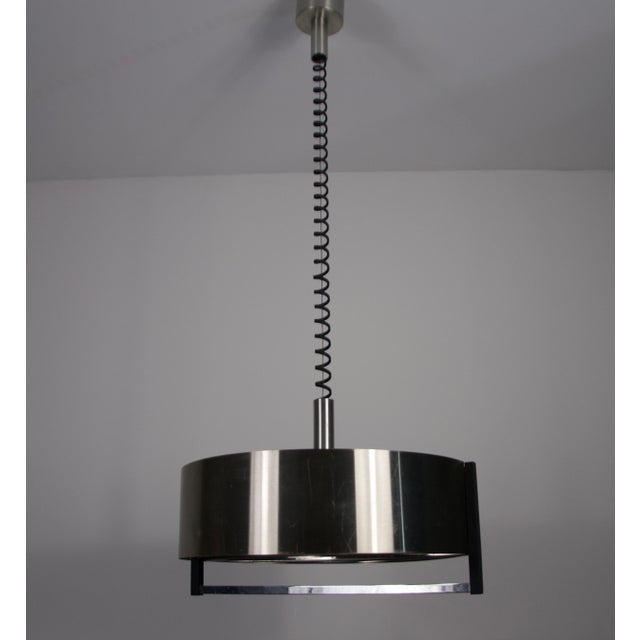 Adjustable Chrome Ceiling Lamp, Italy, 1960s For Sale - Image 13 of 17