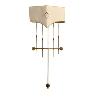 Tommi Parzinger Brass Wall Light Fixture Sconce Candelabra 1950s Modern Regency For Sale