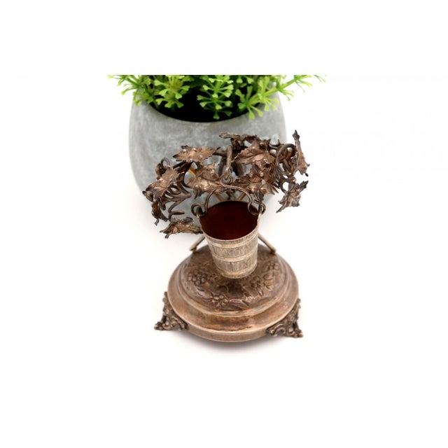 Silver Toothpick Holder with Acanthus Bush For Sale - Image 6 of 7