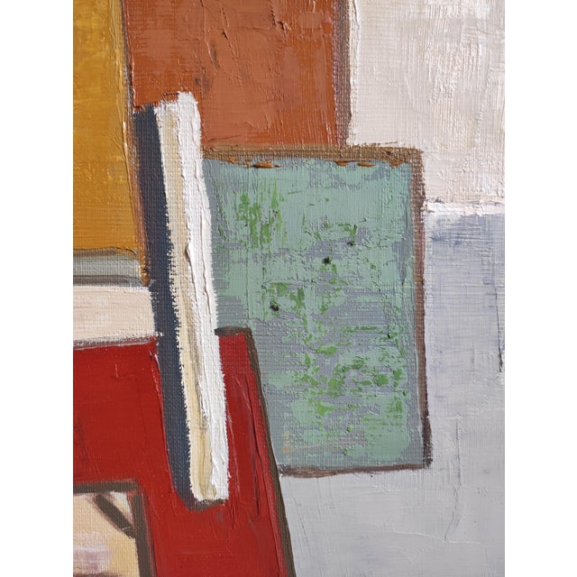 Textile Artist Studio, Abstract, Moder, Geometric Framed by Sophie Dumont For Sale - Image 7 of 8