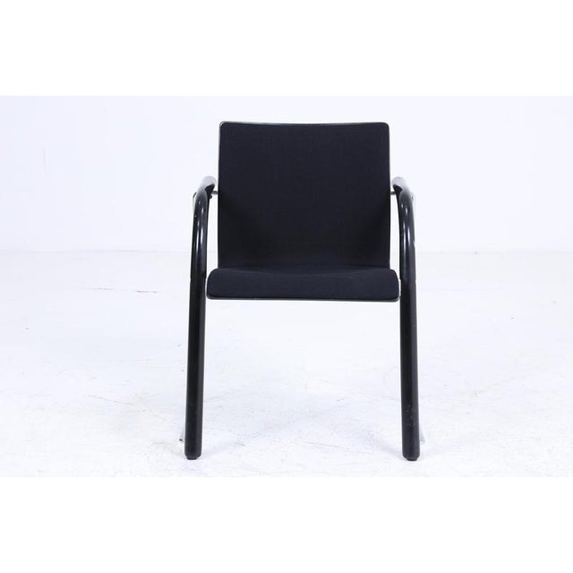 1980s Vintage S320 Chair in Tubular Steel and Wood by Wulf Schneider and Ulrich Böhme for Thonet, 1980s For Sale - Image 5 of 11