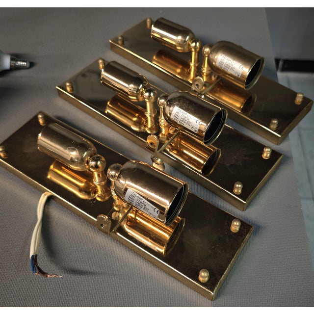 Italian 27/APM Wall Lights in Gold Graniglia Glass from Italamp, 1980s, Set of 3 For Sale - Image 14 of 18