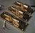 Italian 27/APM Wall Lights in Gold Graniglia Glass from Italamp, 1980s, Set of 3 For Sale - Image 14 of 18