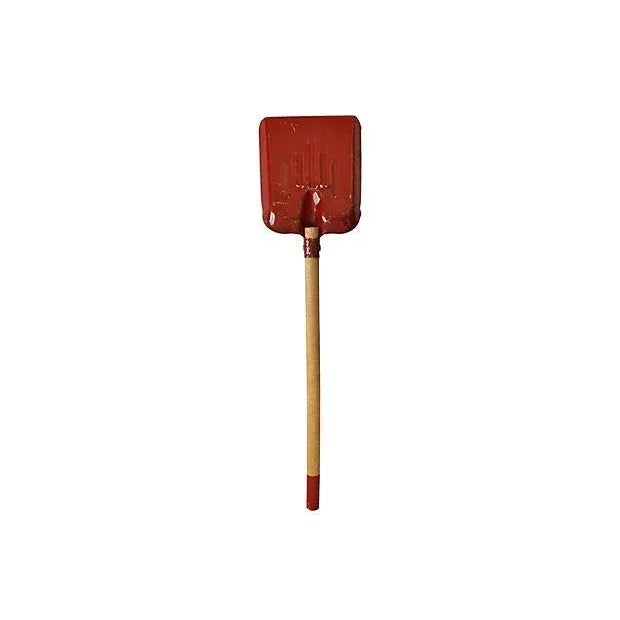 American Vintage Childs' Red Shovel For Sale - Image 3 of 5