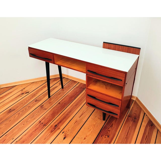 Czechoslovakian Desk attributed to M. Pozar for Up Závody, 1960s, Set of 2 For Sale - Image 11 of 18