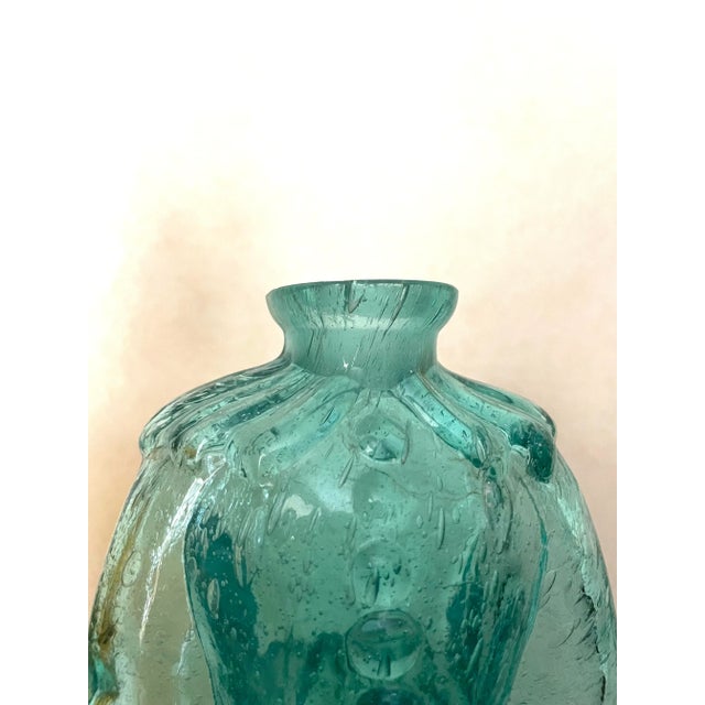 Glass Pair of Bischoff Mid Century Punchinello Glass Decanters For Sale - Image 7 of 7