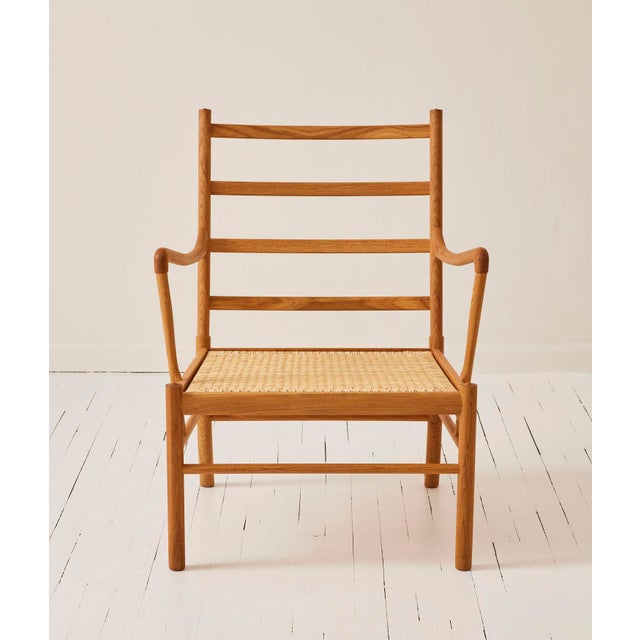 Ole Wanscher Ow-149 "Colonial" Chair in Oak With Leather Cushions, Made by Carl Hansen and Son For Sale - Image 10 of 12