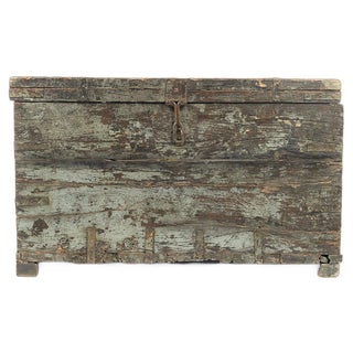 Antique Wooden Chest For Sale
