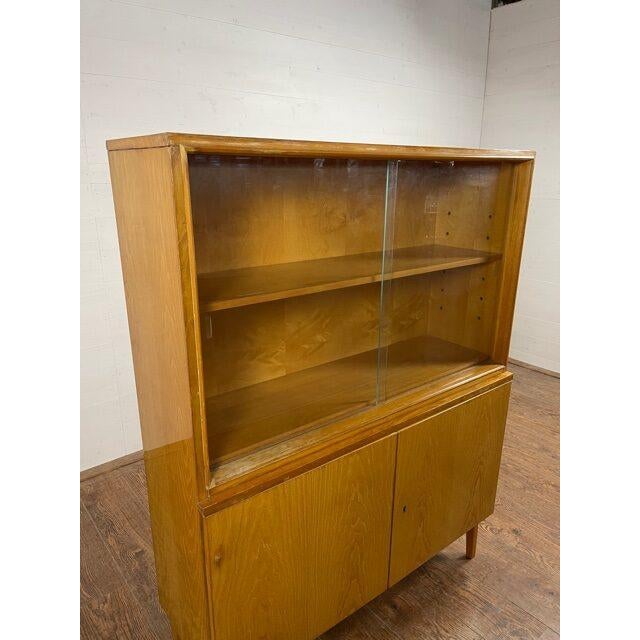 Retro Showcase or Bookcase by Drevo Unia Zilina, 1970 In superb original condition. Small beautiful piece. Dims: H= 138...