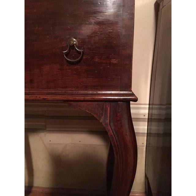 18th Century Louis XV Italian (Tuscany) walnut side table with drawings. It was a work table to contain embroidery...