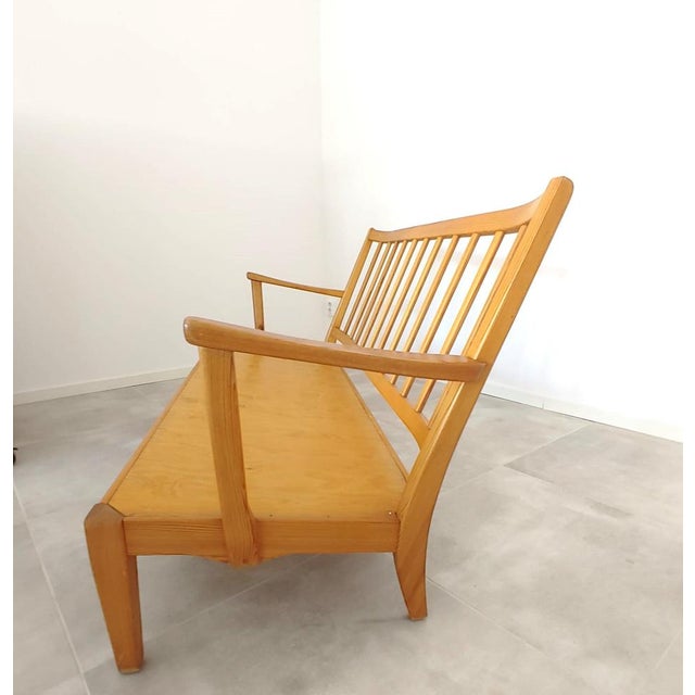 Wood Stugan Sofa by Carl Malmsten for OH Sjögren, 1960s For Sale - Image 7 of 11