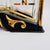Mid 20th Century Mid-Century Modern Black and Gold Tantalus Decanter Set, Liquor Caddy, Portable Bar For Sale - Image 16 of 18