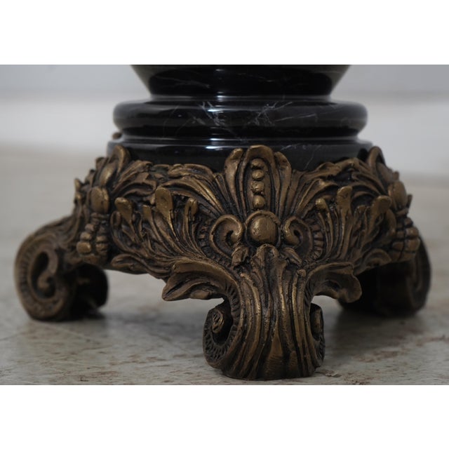 Neoclassical Maitland Smith Gracie Marble & Bronze Vase For Sale - Image 3 of 12