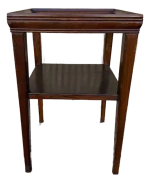 Antique Federal Style 2 Tier Accent Side Table