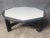 Brutalist Round Coffee Table in Wengé and Formica, 1970s For Sale - Image 6 of 6