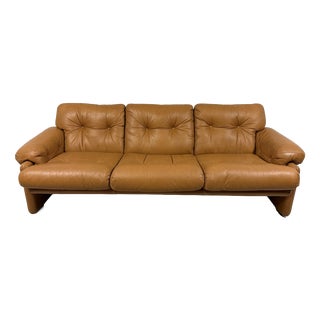 Leather Coronado Sofa by Tobia & Afra Scarpa for B&B, Italy, 1970s For Sale