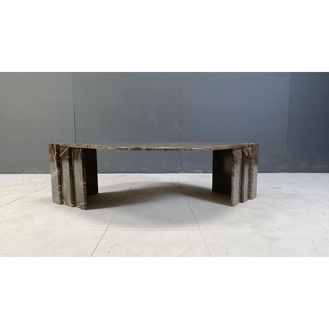 Vintage Marble Coffee Table, 1980s For Sale - Image 4 of 10