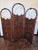 Art Nouveau Three-Panel Hand Carved Oak Screen Military or Musical Dressing Screen For Sale - Image 9 of 13