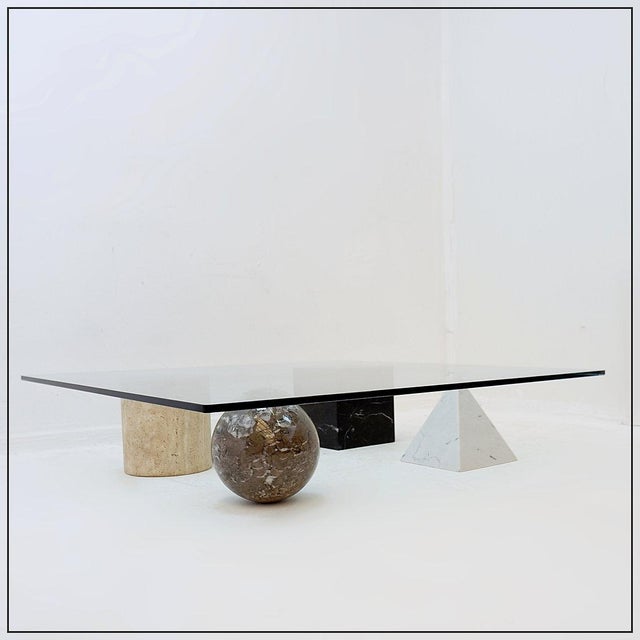 Beige Metafora Coffee Table by Lella and Massimo Vignelli for Casigliani, 1979 For Sale - Image 8 of 13