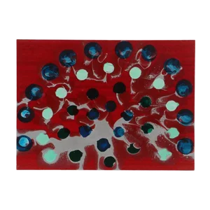 Joel d'Orazio Polyurethane on Mahogany Board Titled "Peacock"