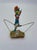 1980s Vintage Ron Lee High Wire Circus Clown Sculpture With Umbrella on Natural Onyx Base, Signed 1984 For Sale - Image 5 of 11