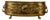 Vintage Brass Footed Planter with Floral Lion Handles For Sale