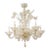 1940s Ornate 8-Light Murano Glass Chandelier, Italy For Sale