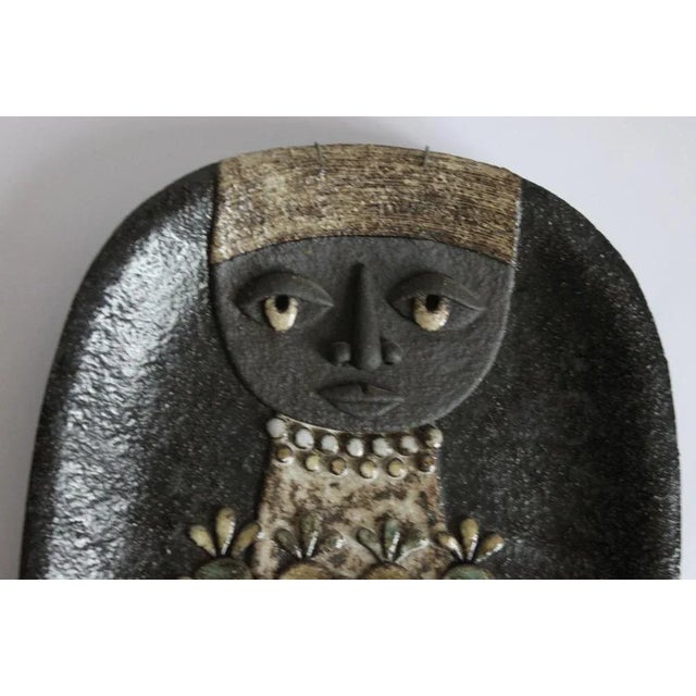 Ceramic Nun Wall Plate by Marie Henriette for Atelier Dour, Belgium, 1970s For Sale - Image 4 of 13