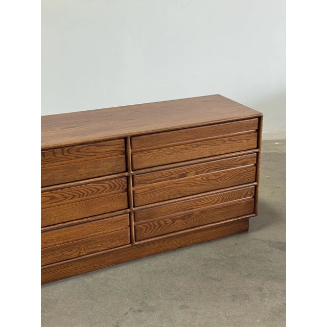 1950s Westnofa Style Oak Dresser, Attributed For Sale In Los Angeles - Image 6 of 10