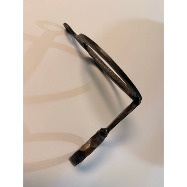 1970s Boda Smide Brutalist Wrought Iron & Glass Wall Sconce by Bertil Vallien - In Box For Sale - Image 10 of 11
