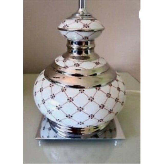 Italian Vintage Mangani Porcellane Lamps - Set of 2 For Sale - Image 3 of 4