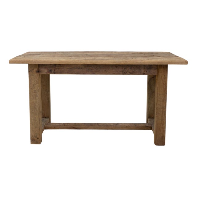 1920s French Oak Dining Table In Original Patina For Sale