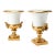 Monumental Antique French Empire 19th Century Paris Porcelain Urns or Vases in White & Gold - A Pair For Sale