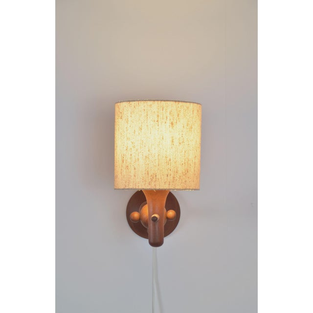 Mid-Century Modern Danish Teak Wall Lamp, 1960s For Sale - Image 3 of 8
