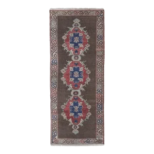 Anatolian Turkish Hand-Knotted Runner 2'7'' X 7'2''