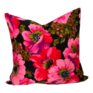 Vibrant Floral Feather Down Pillow