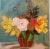 Yellow "Bittersweet" Contemporary Impressionist Style Floral Still Life Acrylic Painting For Sale - Image 8 of 8