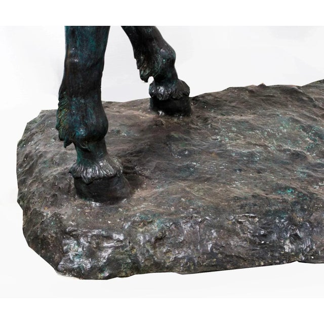 Life Size Roman Armoured Cavalry Officer on Horseback, 20th Century, Bronze For Sale - Image 16 of 18