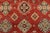 Red Kazak Rug 4’11” X 6’5” Red Wool Tribal Hand-Knotted Oriental Carpet For Sale - Image 8 of 12