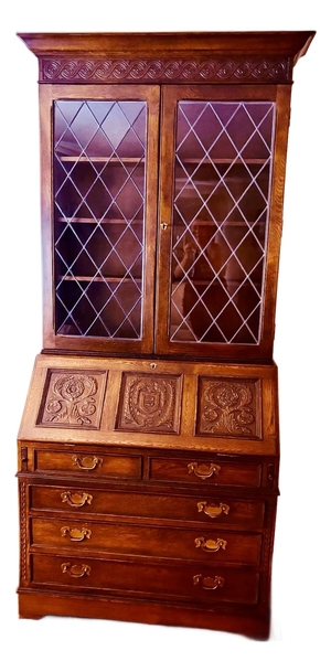 Vintage Traditional Ethan Allen Secretary Desk/Bookcase
