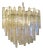 Vintage 1970s Venini Attributed Murano Glass Crystal Chandelier For Sale