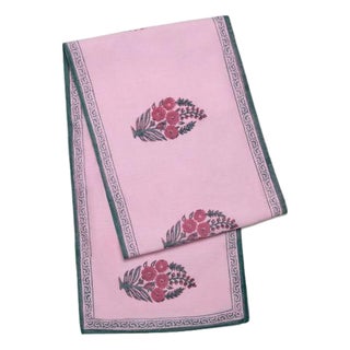 Roza Pink/Teal Runner For Sale