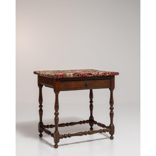19th Century France Renaissance Brown Wood Side Table For Sale - Image 4 of 15