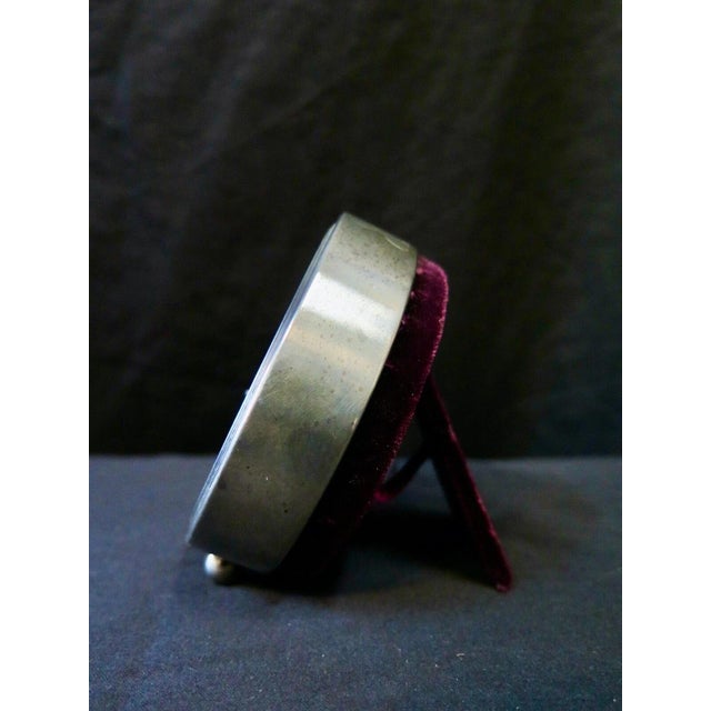 Late 19th Century American Sterling Framed Vanity Clock For Sale - Image 4 of 10