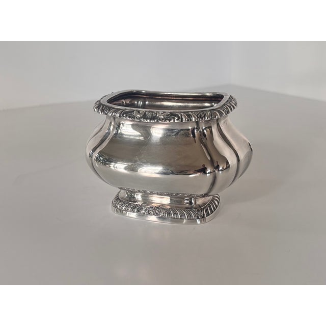 Gorham "Shell & Gadroon" Silverplate 6-Piece Tea & Coffee Service With Footed Tray For Sale - Image 13 of 14