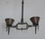 Mid-Century Modern Brutalist Wrought Iron and Copper Chandelier, 1960s For Sale - Image 3 of 16