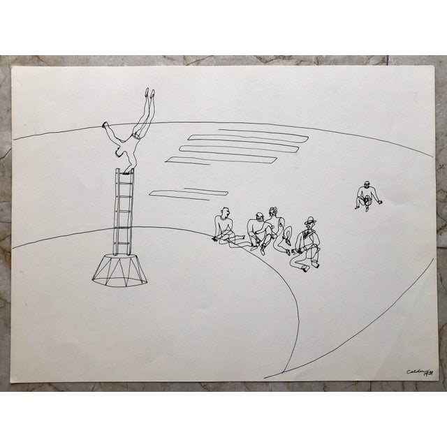 (after) Alexander Calder, Alexander Calder Circus Reproduction Lithograph After a Drawing, 1964 For Sale - Image 9 of 9