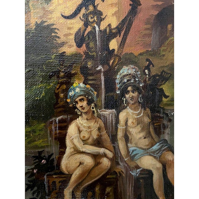 *** ABOUT THIS PAINTING *** * TITLE: ""Bathers"" * ARTISTS: Alexander Arkadievich Litvinov * SIZE: 69x35 cm/'27.16x13.77...