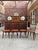 This set of four two-tone Scandinavian chairs is in very good condition. Its slanted backrest and wide seat make it a...